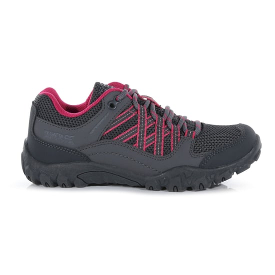 Regatta Childrens/Kids Edgepoint Wasserdichte Wanderschuhe (Steel/Pink Fusion) - Image 4