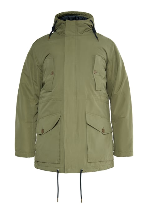 Mo Wattierter Anorak Herren Militäroliv - Image 1