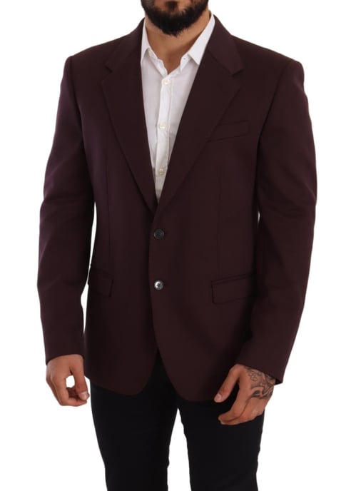 Dolce & Gabbana Herren Lila Baumwolle Slim Blazer Jacke - Image 5