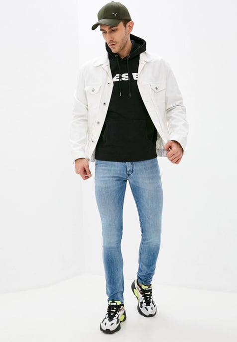 Diesel S Agnes BRO Herren Sweat Hoodie in schwarz - Image 4