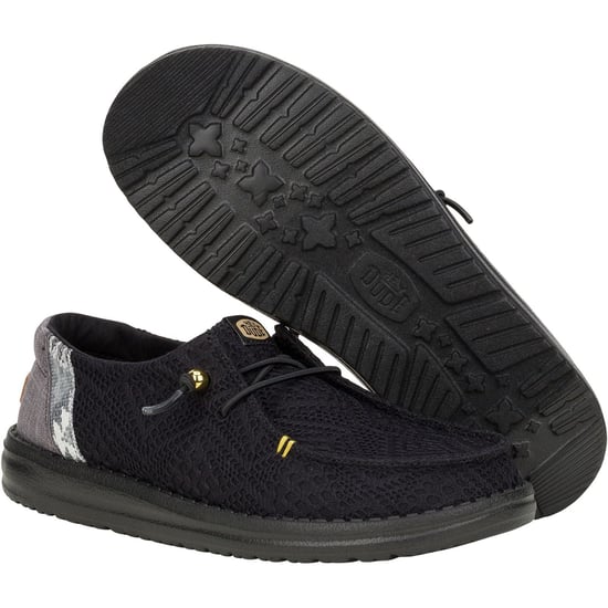 HEYDUDE Wendy Boho Crochet Polyester Damen Schwarz Loafers - Image 3
