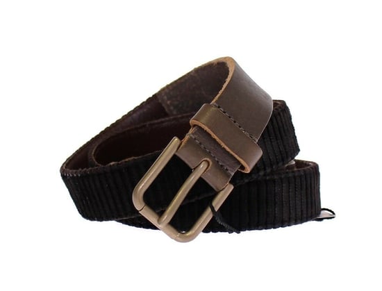 Dolce & Gabbana Men's Brown Leather Logo Cintura Gürtel Belt