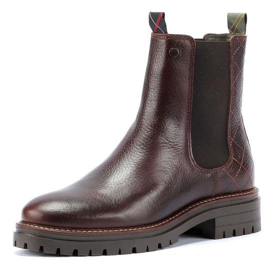Barbour Evie Leder Damen Stiefel Braun - Image 3