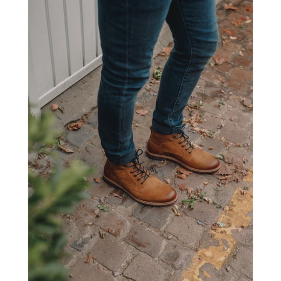 Hush Puppies Joel Leder Herren Stiefel Camel - Image 6