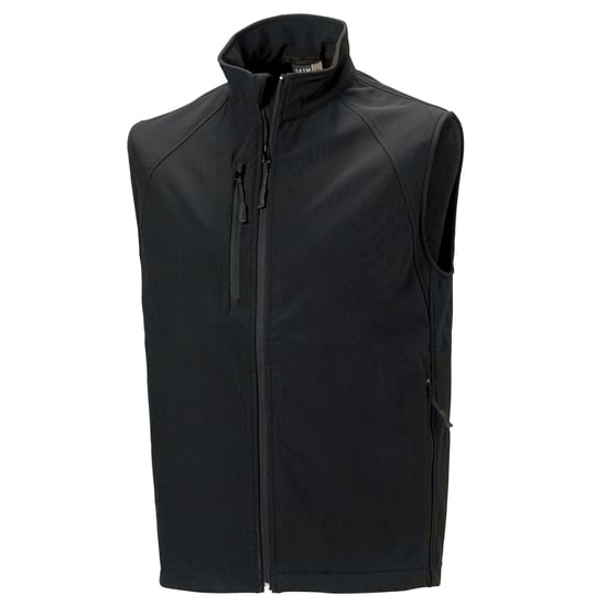 Russell Herren Soft-Shell-Weste, 3-lagig (Schwarz) - Image 1