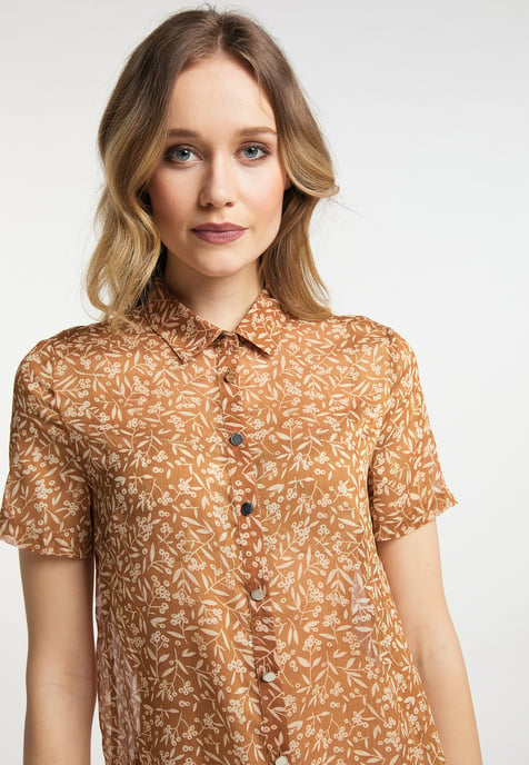 Dreimaster Bluse Damen Kamel - Image 5
