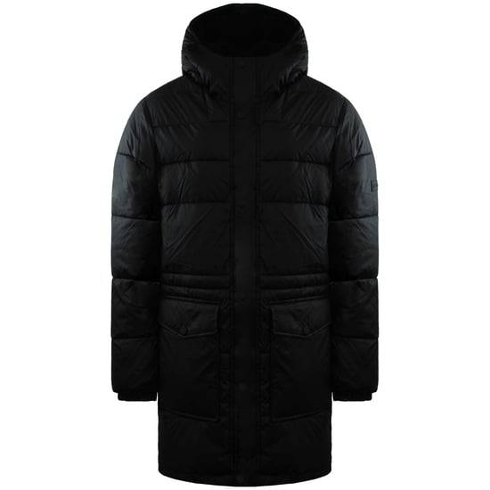 Hunter Interpid Herren-Pufferjacke, lang, Schwarz - Image 1