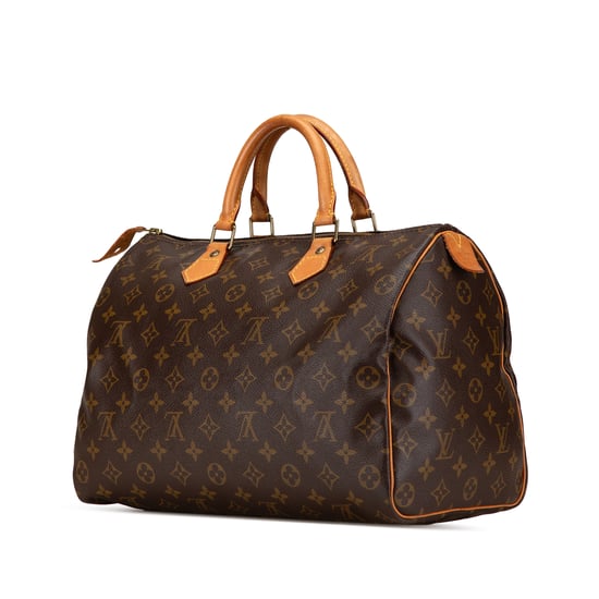 Vintage Louis Vuitton Monogramm Speedy 35 Braun - Image 2