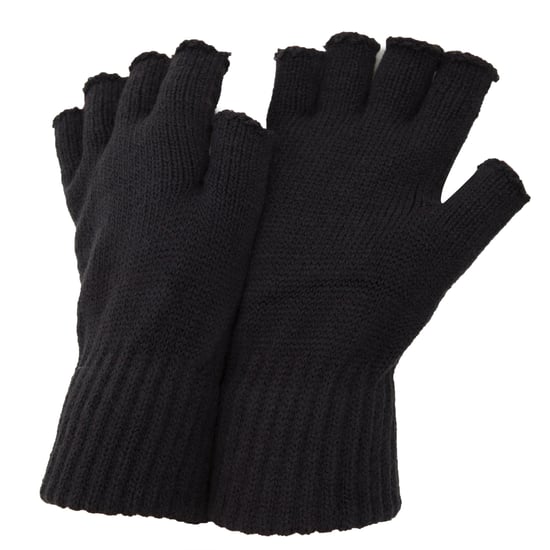 FLOSO Mens Fingerless Winter Gloves (Dark Grey)