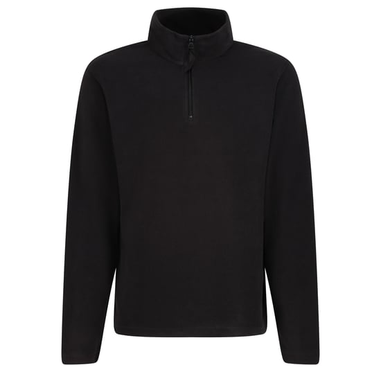 Regatta Mens 170 Series Anti-pill Zip Neck Micro Fleece (Black)