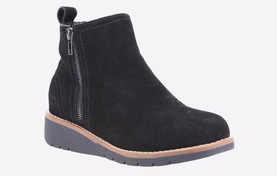 Hush Puppies Libby Damenstiefel Aus Schwarzem Wildleder - Image 2