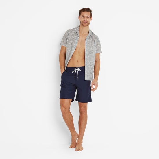 Aslan Mens Shorts Dark Indigo