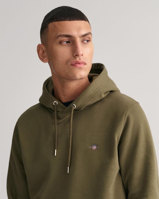 Gant Regular Shield Hoodie Sweatshirt - Image 2