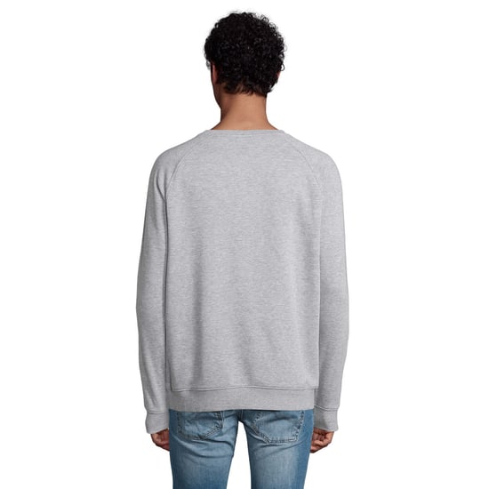 SOLS Unisex Erwachsene Space Organic Raglan Sweatshirt (grau meliert) - Image 6
