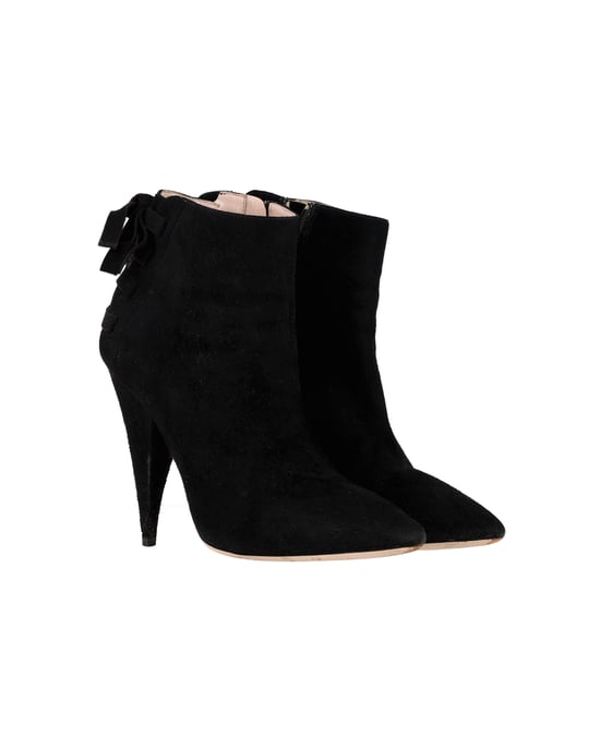Miu Miu Knöchelstiefel aus schwarzem Wildleder - Image 3
