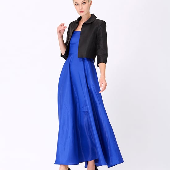 Langes ausgestelltes Kleid aus Taft - Image 3