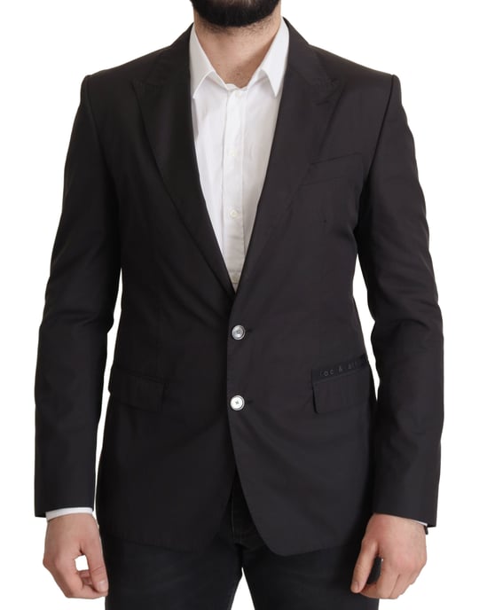 Dolce & Gabbana Schwarzer Einreiher TAORMINA Herrenblazer - Image 1
