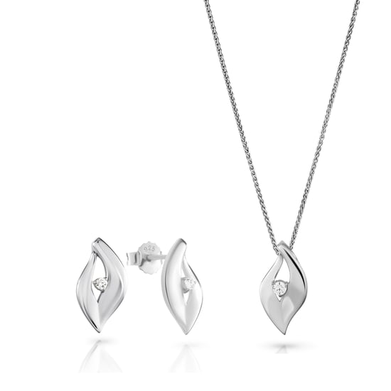 Orphelia 'Milan' Damen 925 Sterling Silber Set: Kette-Anhänger + Ohrringe - Silber SET-7519 - Image 1