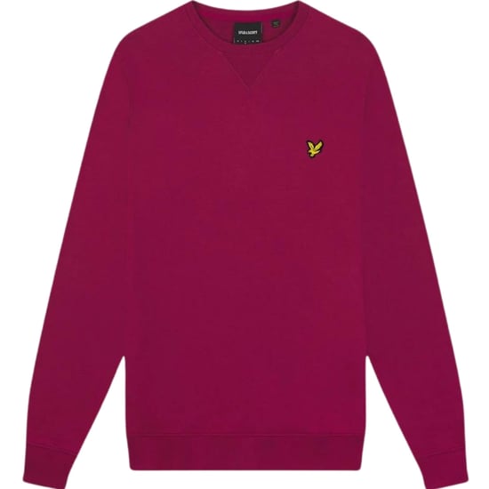 Lyle & Scott Brand Logo Rich Burgundy Sweatshirt - Image 1