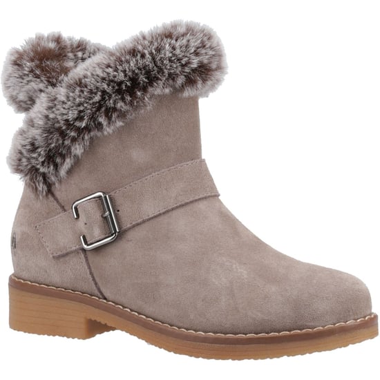 Hush Puppies Hannah Wildleder Damen Taupe Stiefel - Image 1