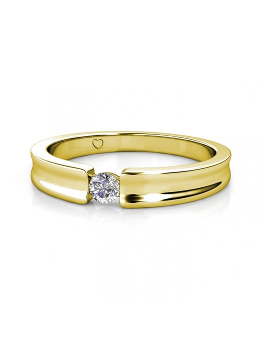 Simplicity Ring - Gold und Kristall - Image 4