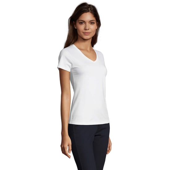 SOLS - "Imperial" T-Shirt V-Ausschnitt für Damen (Weiß) - Image 3