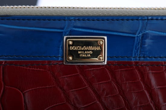 Dolce & Gabbana Multicolor Crocodile Leather Continental Wallet
