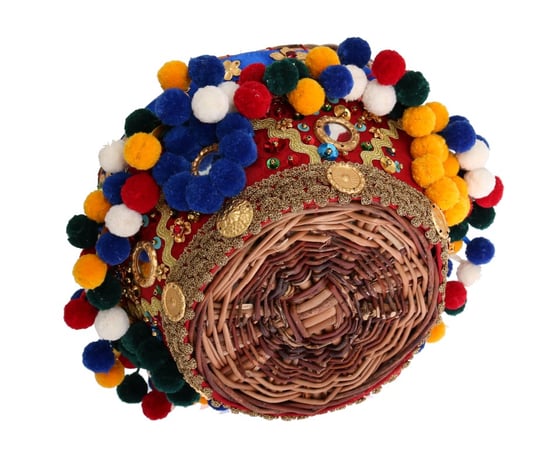 Dolce & Gabbana Sac fourre-tout Agnese en coton embelli, multicolore, pour femme - Image 4