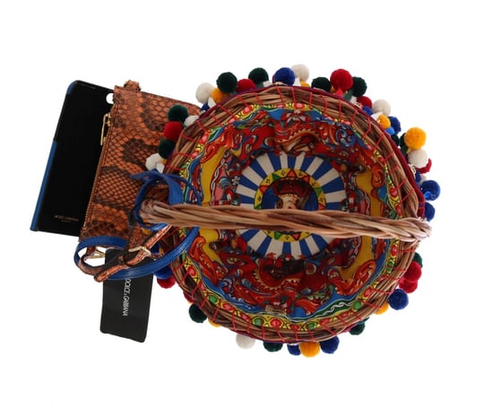 Dolce & Gabbana Sac fourre-tout Agnese en coton embelli, multicolore, pour femme - Image 5