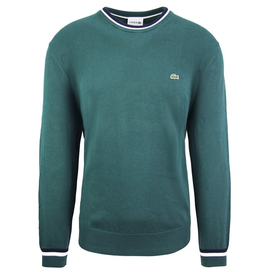 Lacoste Logo Mens Green Sweater