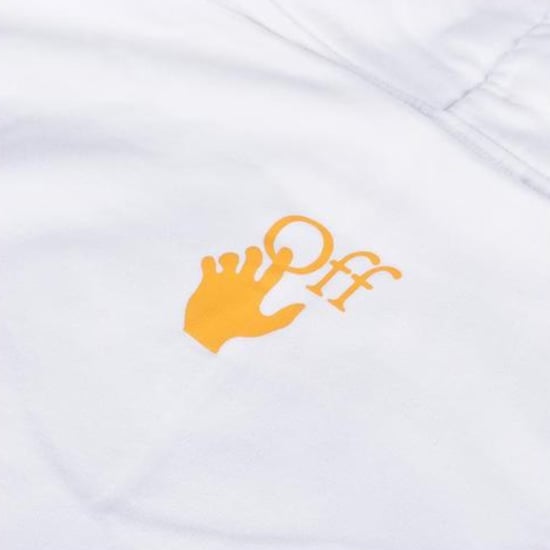 Off-White Karawane Malerei über weißem Hoodie - Image 3