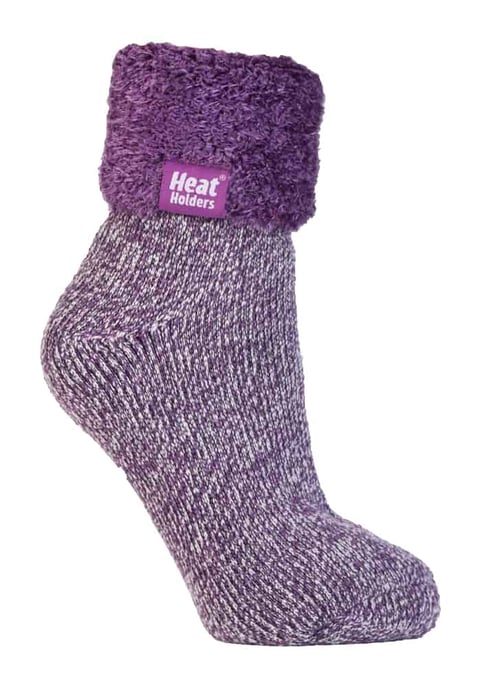 Rutschfeste, niedrig geschnittene Thermo-Slipper-Bettsocken für Damen mit Griffen - Image 1