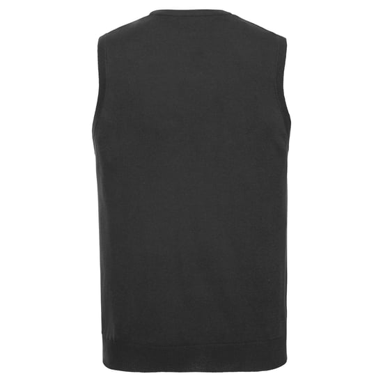 Russell Collection - Sweatshirt V-Ausschnitt für Herren Ärmellos (Schwarz) - Image 2