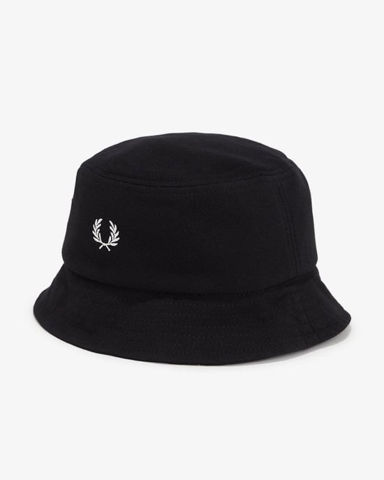 Einkaufen Für Fred Perry Pique Baumwoll-Schwarze Fischerhüte - Image 1