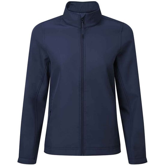 Premier Womens/Ladies Windchecker Soft Shell Jacket (Marine) - Image 1