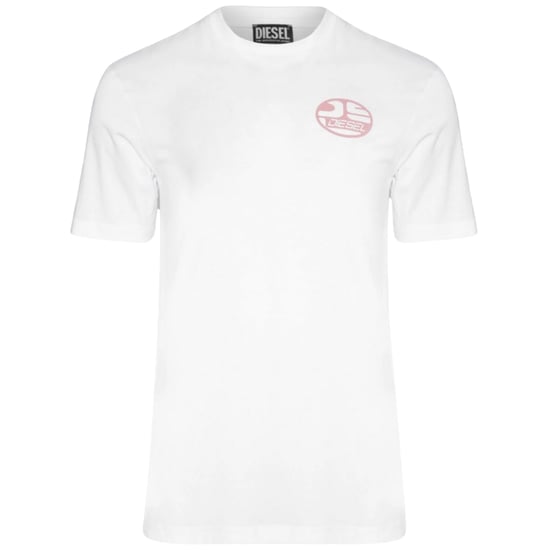 Diesel Oval DS Logo Bright White T-Shirt