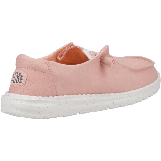 HEYDUDE Wendy Canvas 100% Baumwolle Damen Rosa Loafers - Image 2