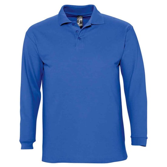 SOLS - "Winter II" Poloshirt für Herren/Damen Unisex Langärmlig (Königsblau) - Image 1