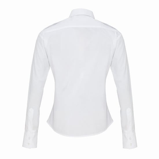 Premier - Pilotenhemd für Damen Langärmlig (Weiß) - Image 2
