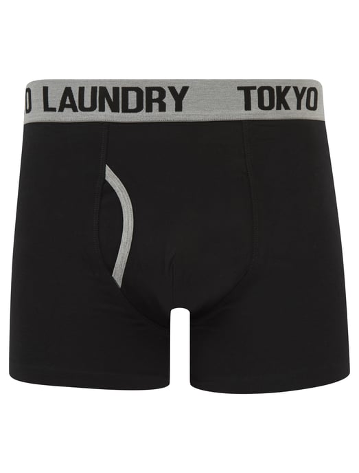 Black Cotton 6-Pack Boxers