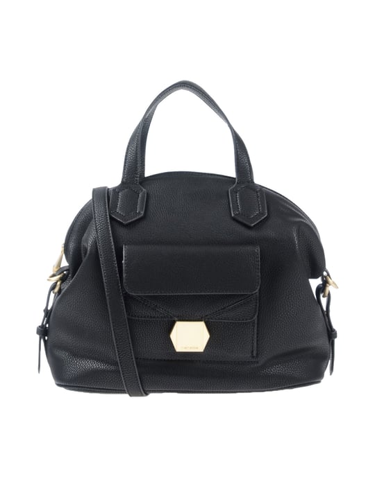 Nenette Black Faux Leather Bucket Bag