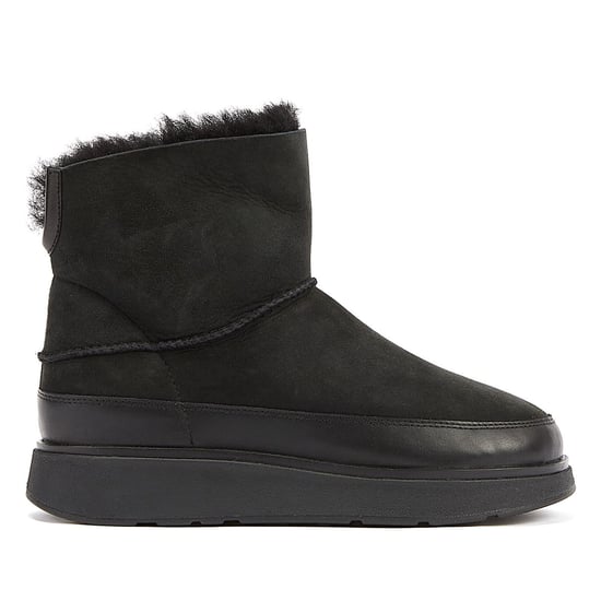 FitFlop Shearling Women's Schwarze Stiefel - Image 4
