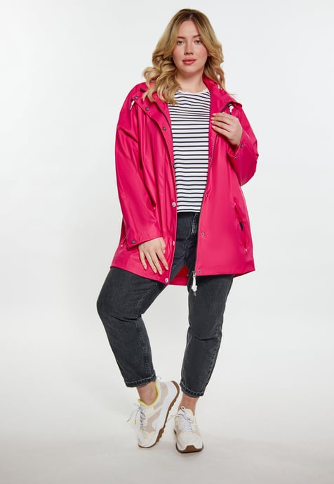 Schmuddelwedda Curvy Regenmantel Damen Himbeerrosa - Image 2