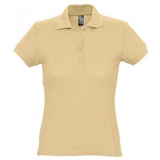 SOLS Passion - Polo-Shirt aus 100% Baumwolle mit kurzen Ärmeln - Damen (Sand) - Image 1