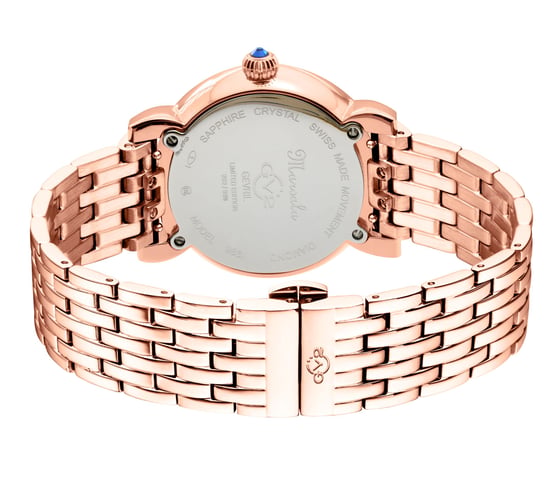 GV2 Womens Swiss Quartz Diamonds Marsala Armbanduhr - Image 2