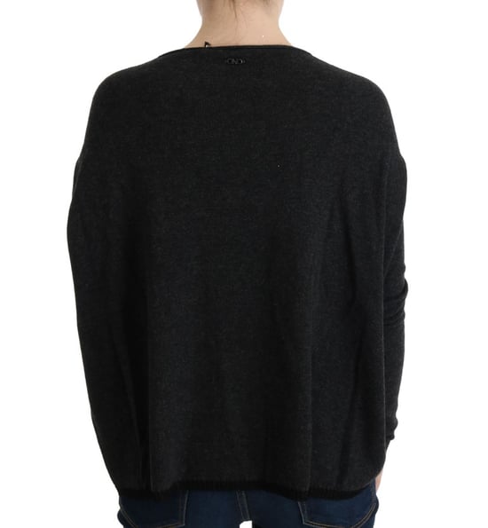 Costume National Pull en tricot de viscose gris pour femmes - Image 3