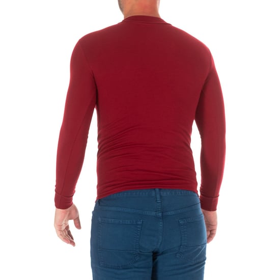 Men's long sleeve t-shirt with a medium high neck 1625-H