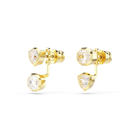 Swarovski 'Imber Organic' Damen Ohrstecker aus goldfarbenem Metall - Gold 5705461 - Image 3