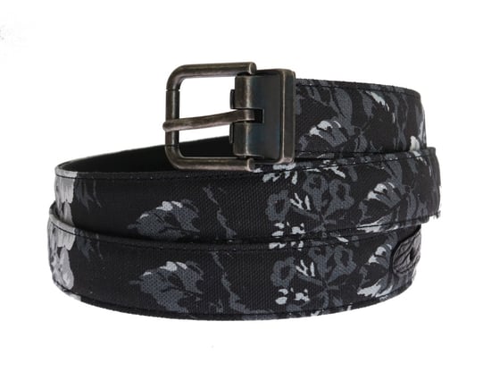 Dolce & Gabbana - Ceinture en cuir de lin noir Caïman pour homme - Image 2