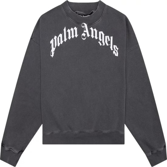 Palm Angels GD Curved Logo Gewaschener Pullover Schwarz - Image 1